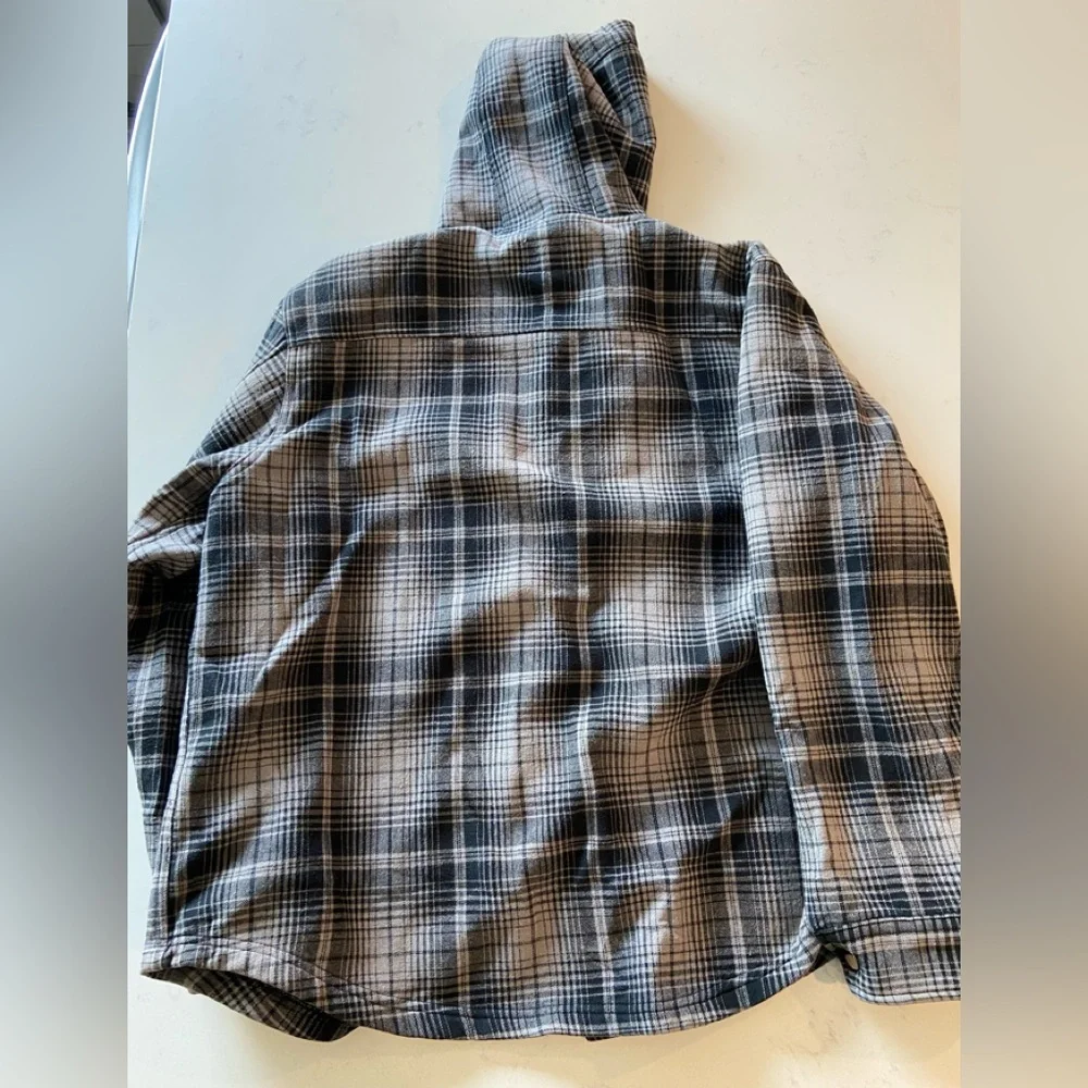 Plaid Button-Up Jacket - Picture 3 of 5